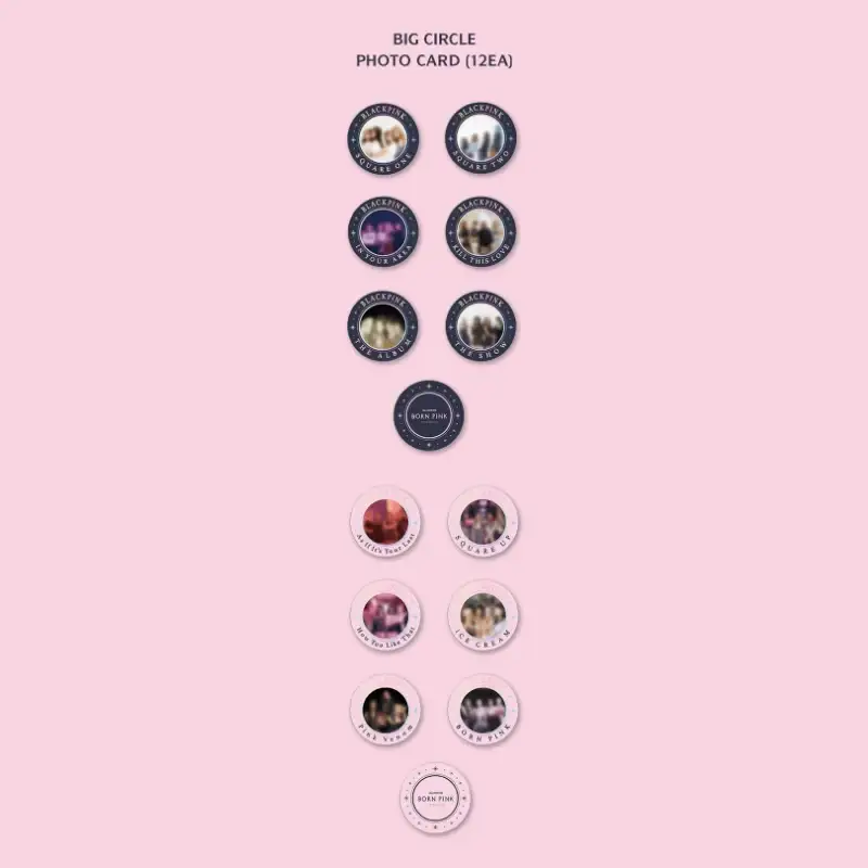 BlackPink - Born Pink - Circle Photo Card Set - Image 4