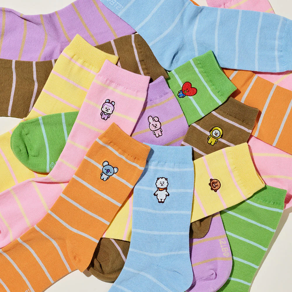 BT21 - Basic Striped Socks - Image 9