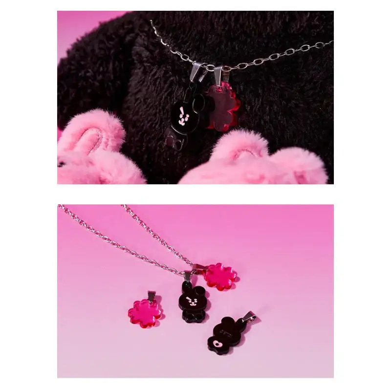 BT21 - Lucky Cooky Acrylic Charm - Black Edition - Image 7