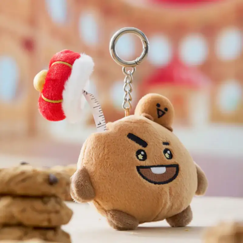 BT21 - Shooky The King Measuring Tape Plush Keyring - Image 4