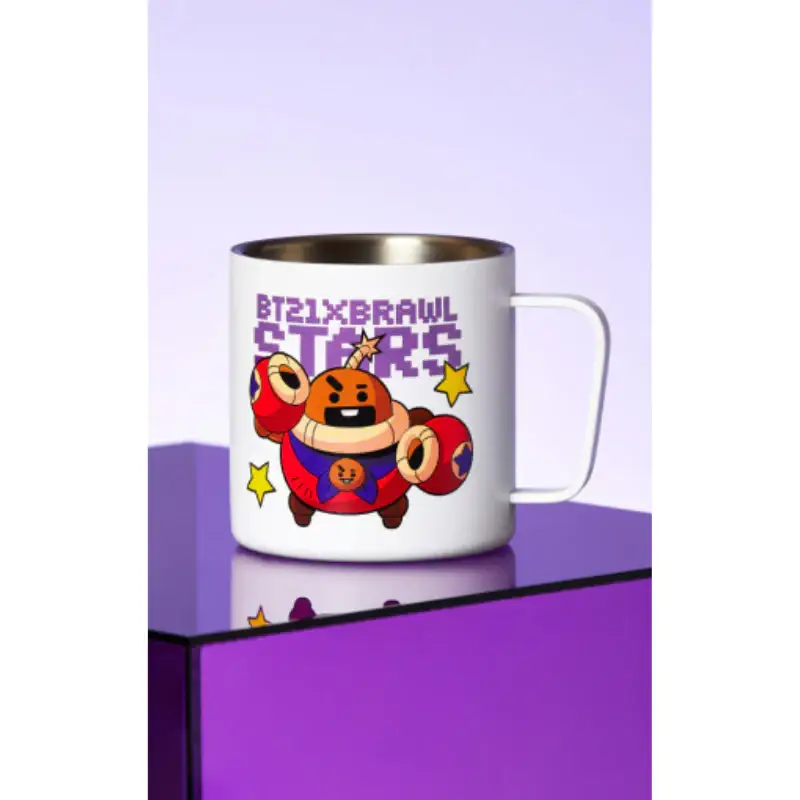 BT21 x Brawl Stars - Stainless Steel Mug - Image 4