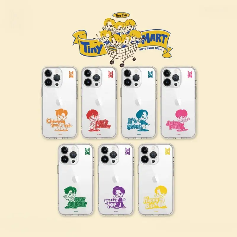 BTS - TinyTAN TinyMART Transparent Jelly Phone Case - Jin - Image 3