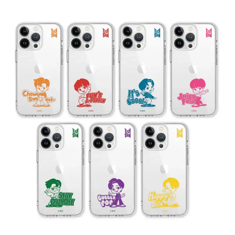 BTS - TinyTAN TinyMART Transparent Jelly Phone Case - Jin - Image 4