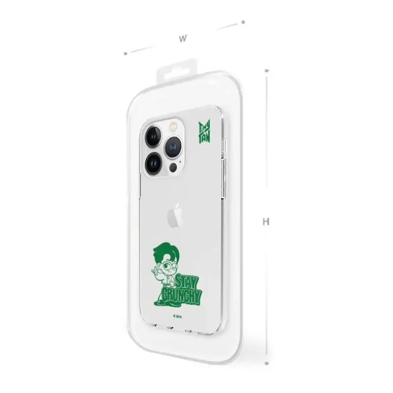 BTS - TinyTAN TinyMART Transparent Jelly Phone Case - Jin - Image 8