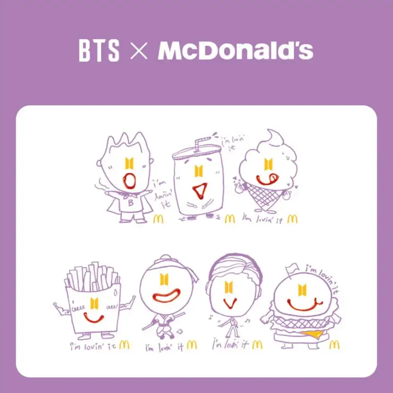 BTS x McD - Saucy Magnet Acrylic Keyring - Image 2