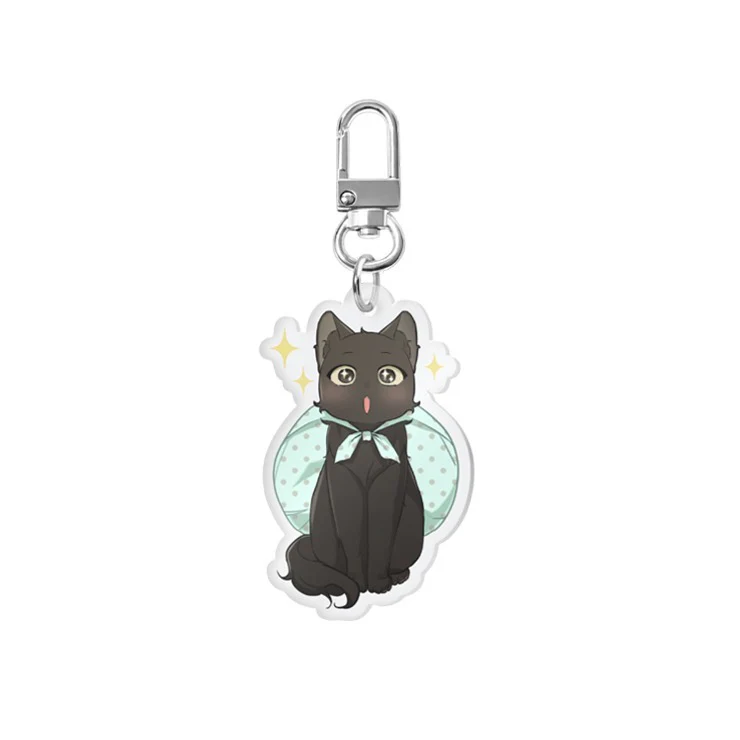 Cat Therapy - Acrylic Keyring - Image 3