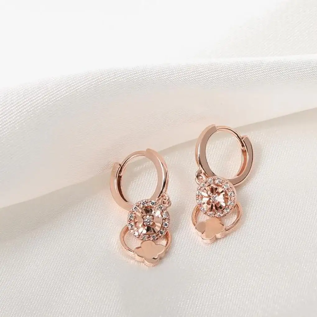 CLUE - Clover Cubic Silver Earring - Image 2