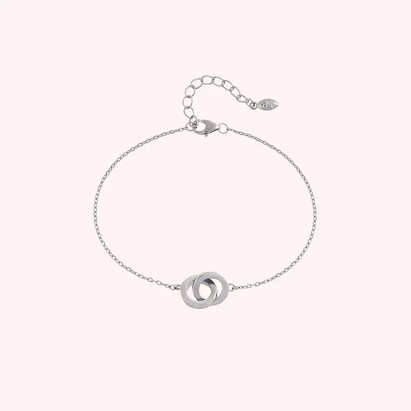 CLUE - Double Coin Silver Bracelet