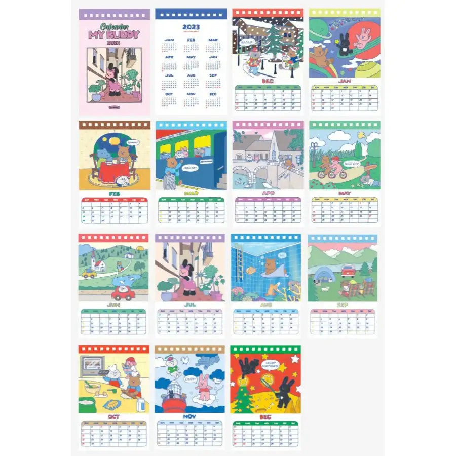 Dailylike - 2023 My Buddy Mini Desk Calendar - Image 6