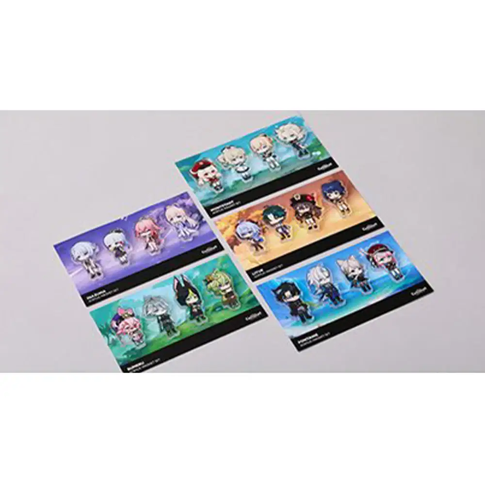 Genshin Impact x LINE FRIENDS - 4 Characters SD Acrylic Magnet Set