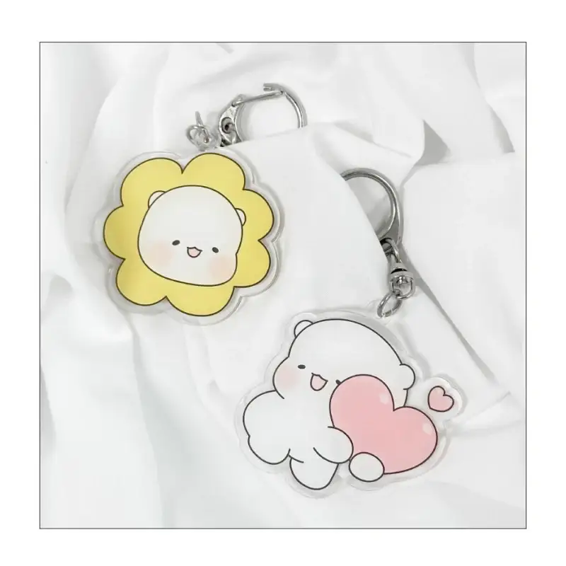 Ggongdal x Artrank - Healing Bear Acrylic Keyring - Image 4