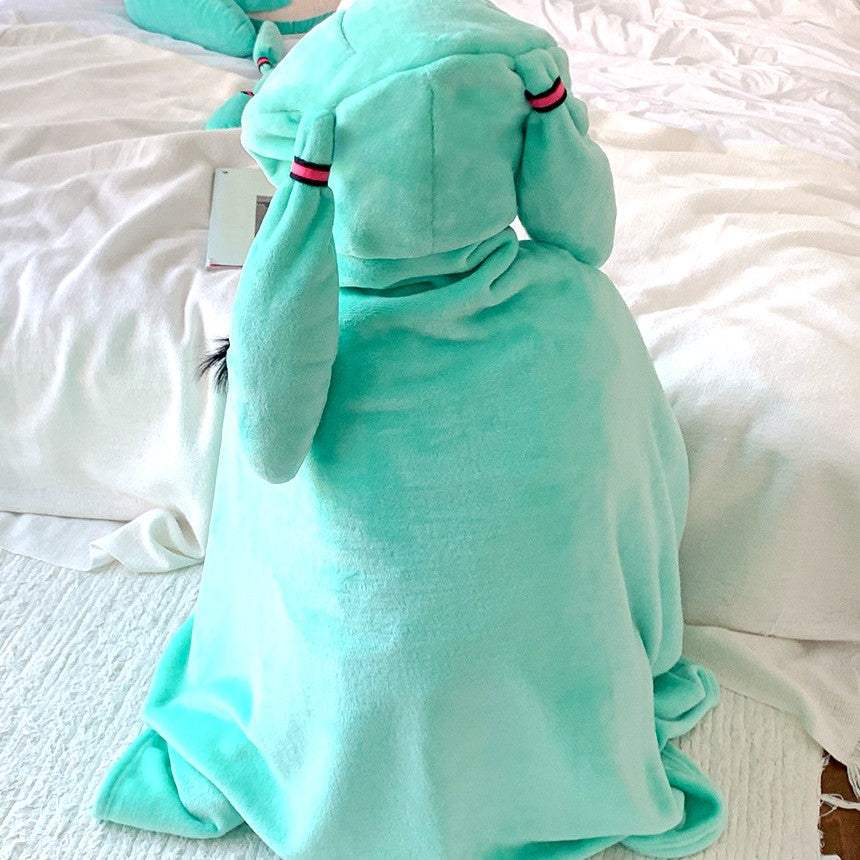 Hatsune Miku - Piapro Characters Miku Hooded Blanket - Image 2