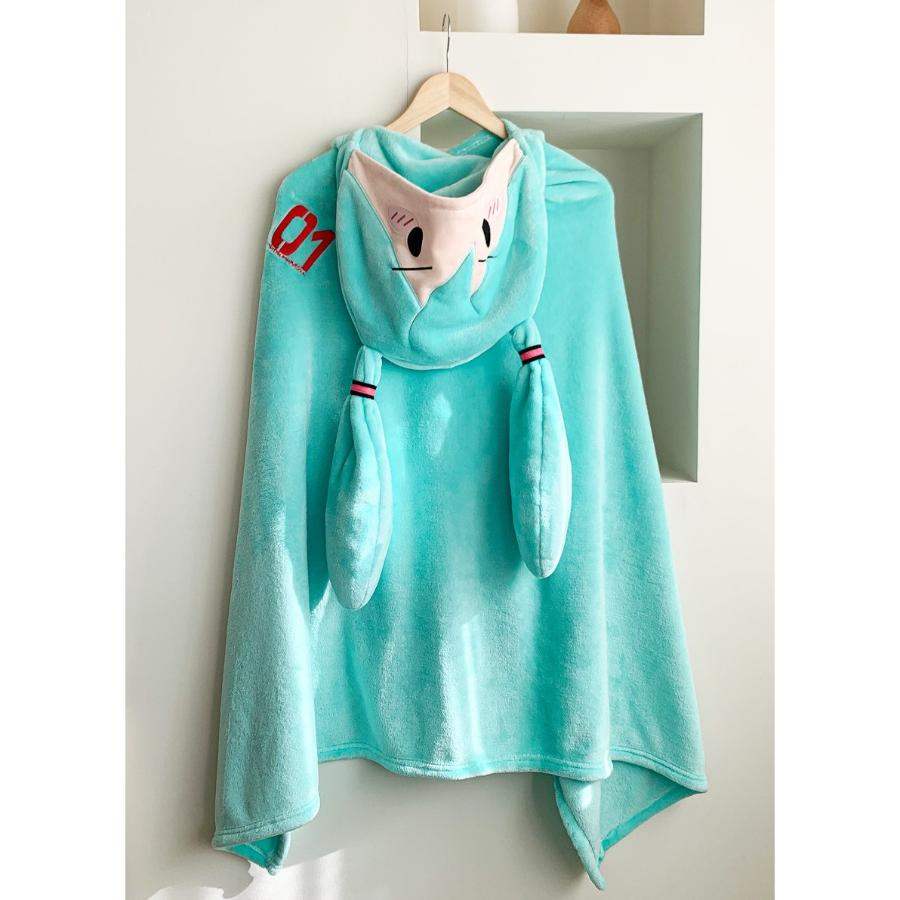 Hatsune Miku - Piapro Characters Miku Hooded Blanket - Image 4