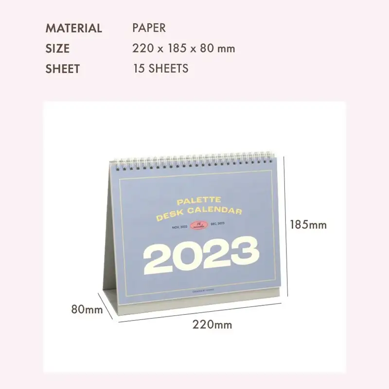 ICONIC - 2023 Color Palette Desk Calendar - Image 8
