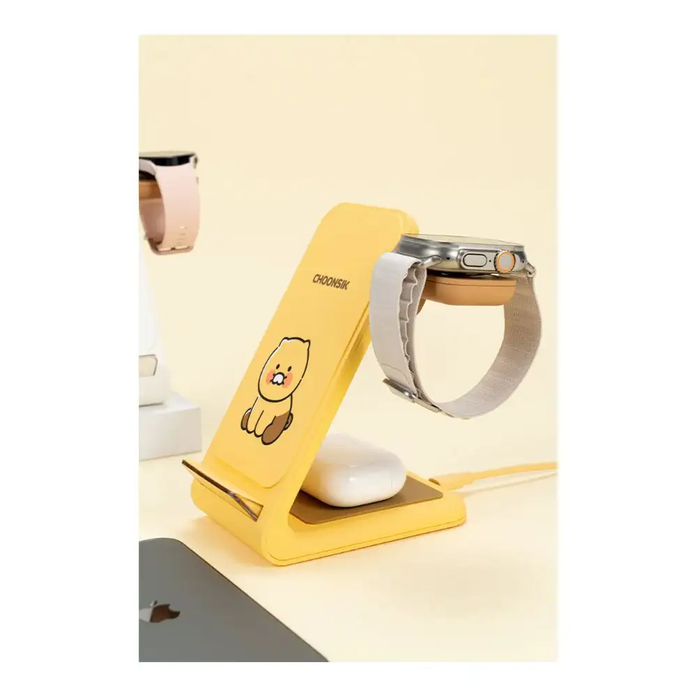 Kakao Friends - Choonsik 3 in1 Wireless Charging Pad (Apple) - Image 3