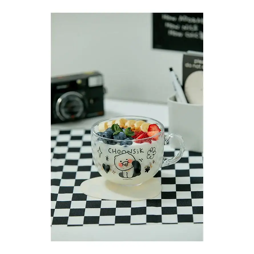 Kakao Friends - Doodle Doodle Choonsik Cereal Glass Bowl - Image 5