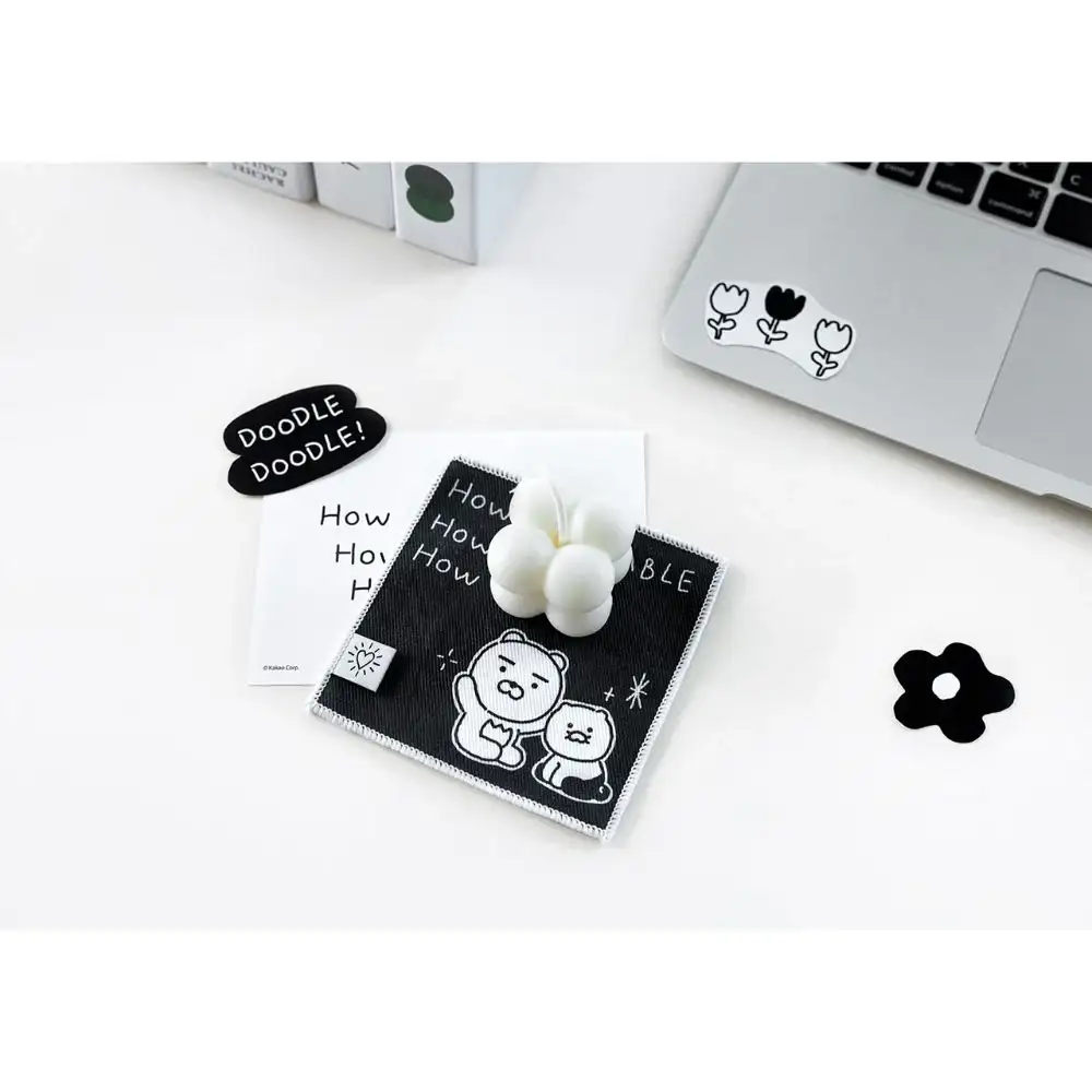 Kakao Friends - Doodle Doodle Ryan & Choonsik Fabric Coaster Set - Image 10