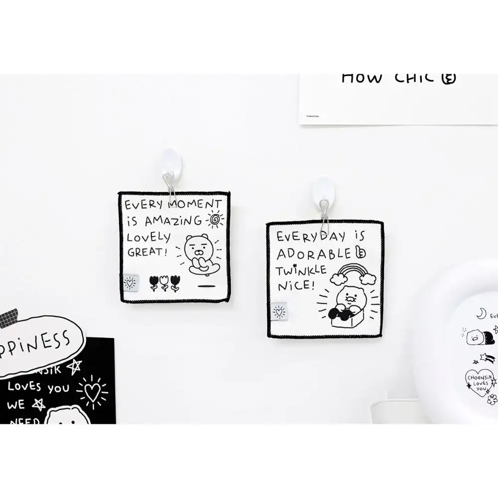 Kakao Friends - Doodle Doodle Ryan & Choonsik Fabric Coaster Set - Image 7