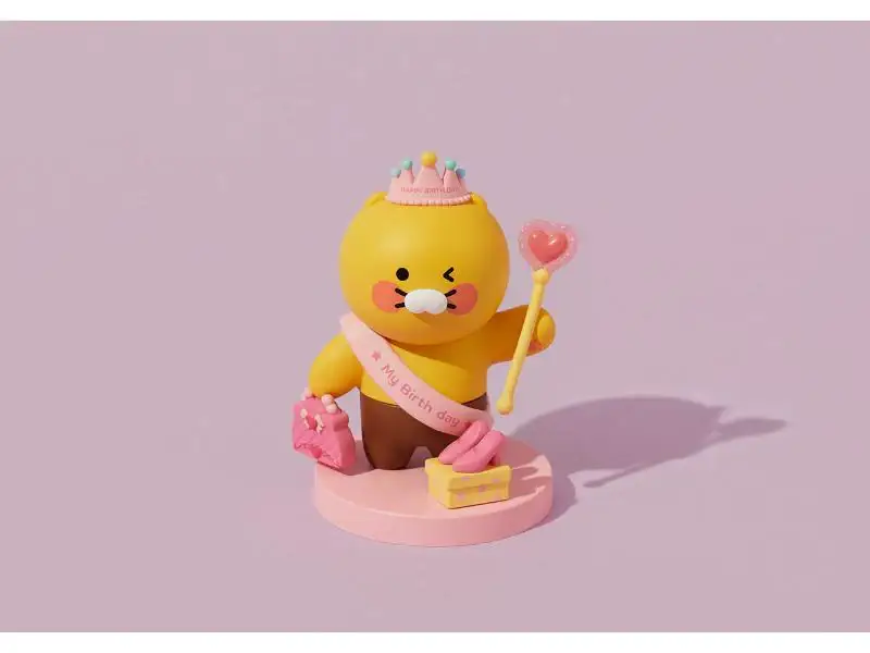 Kakao Friends - HBD Choonsik Princess Figure - Image 2