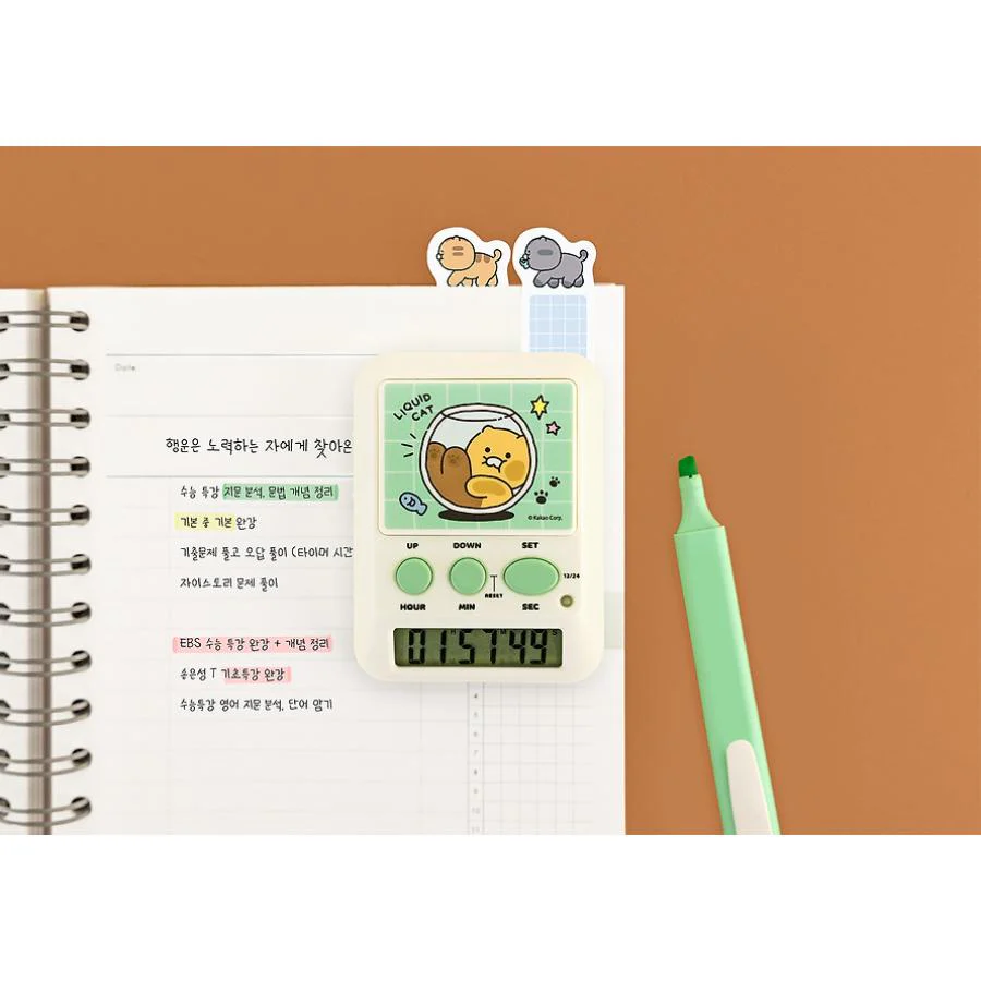 Kakao Friends - Liquid Cat Stopwatch (Choonsik) - Image 3