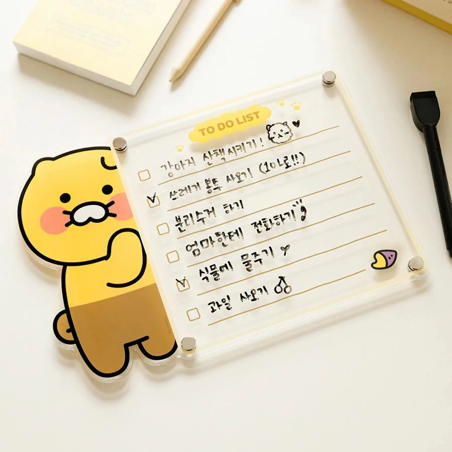 Kakao Friends - Magnet Memo Board Set (To-Do List)