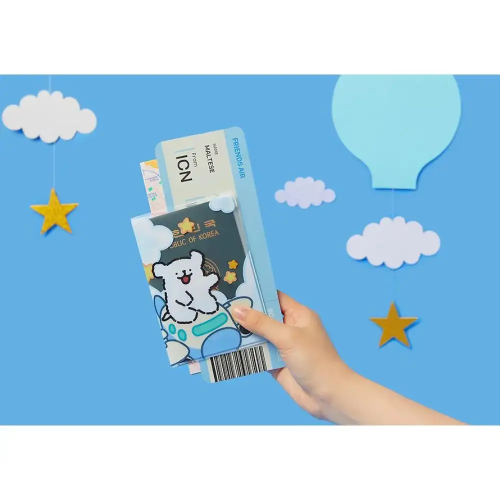 Kakao Friends - Maltese Airplane Passport Case - Image 6