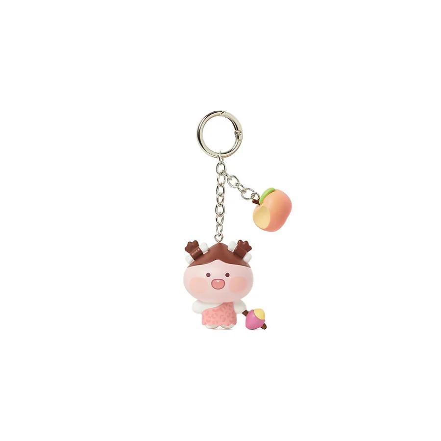 Kakao Friends - WOOGA CHOON Figure Keyring (Apeach) - Image 3