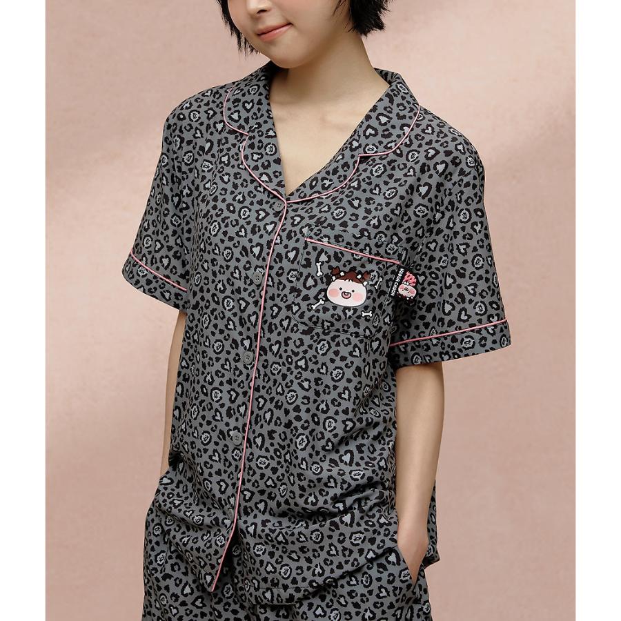 Kakao Friends - WOOGA CHOON Women Leopard Pajamas (Apeach) - Image 2