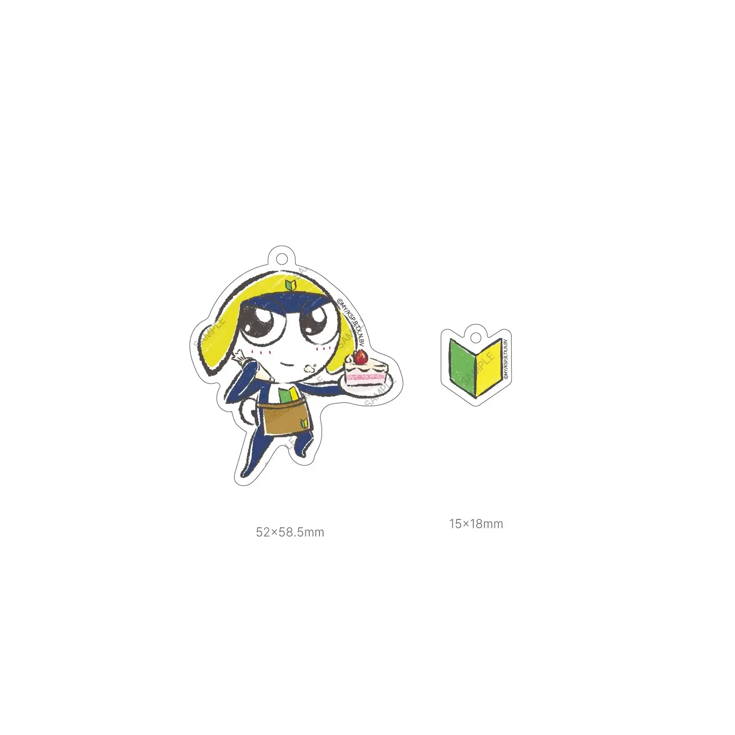 Keroro Gunsou - Illustration Acrylic Keyring (Cafe ver.) - Image 3