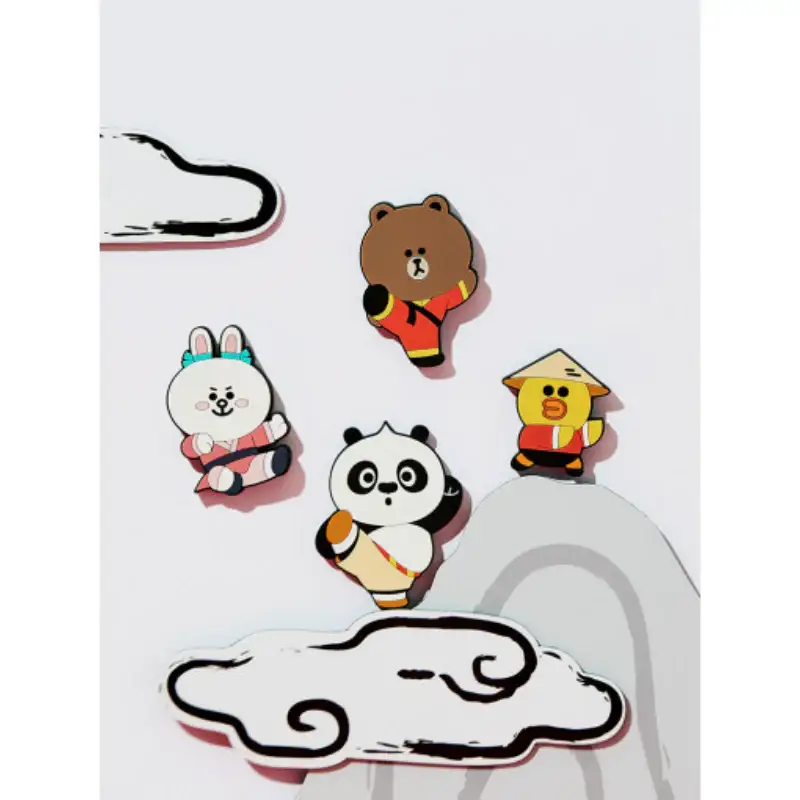 LINE FRIENDS x Kung Fu Panda - Silicone Magnet Set