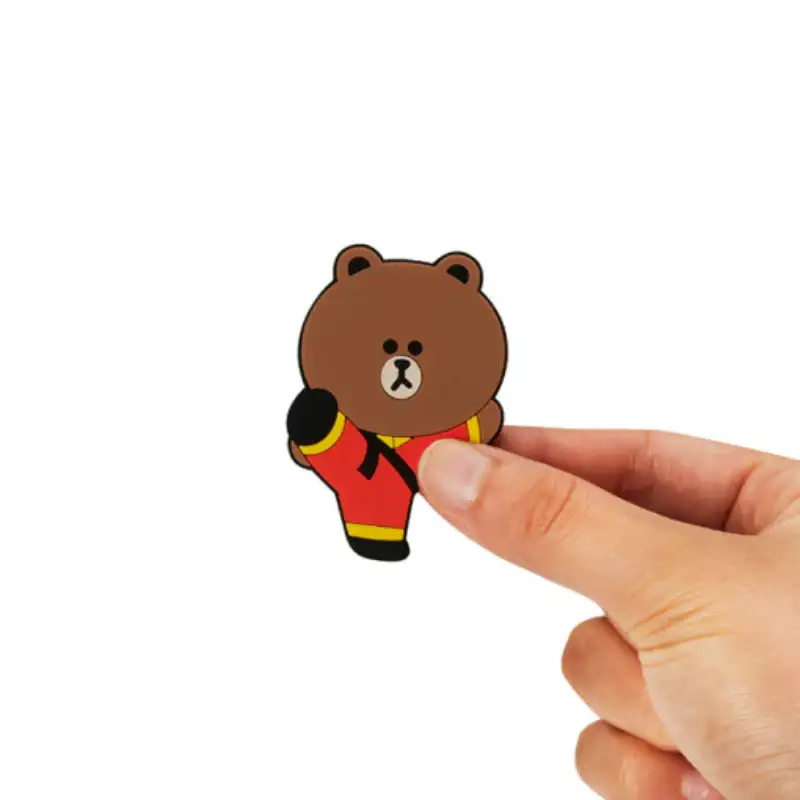LINE FRIENDS x Kung Fu Panda - Silicone Magnet Set - Image 4