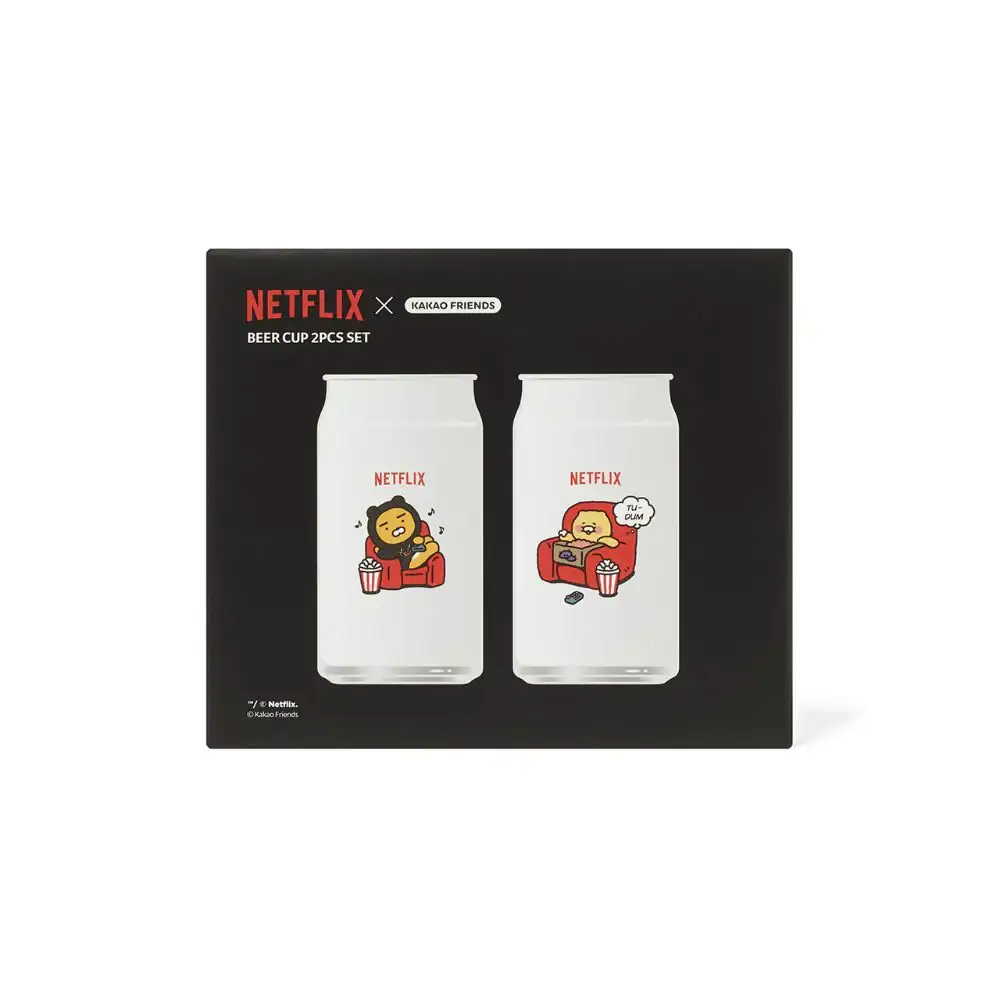 Netflix x Kakao Friends - Ryan & Choonsik Beer Cup Set (2 pcs) - Image 7