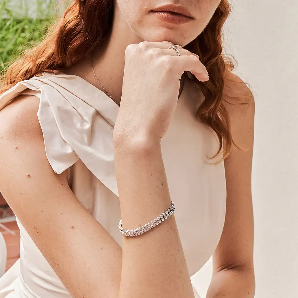 OST - Blooming Round Cubic Bracelet - Image 2