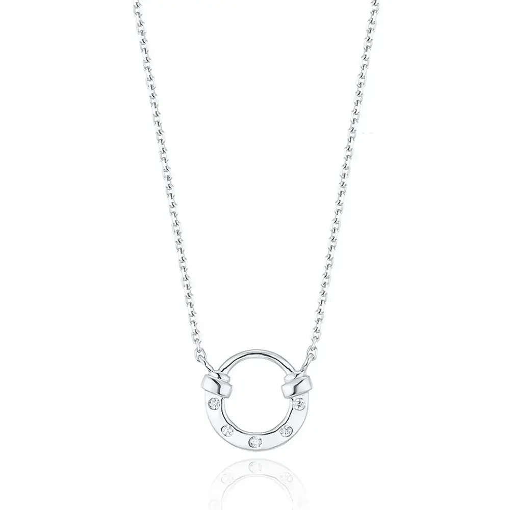 OST - Lucky Rock Horseshoe Daily Stone Silver Necklace - Image 2