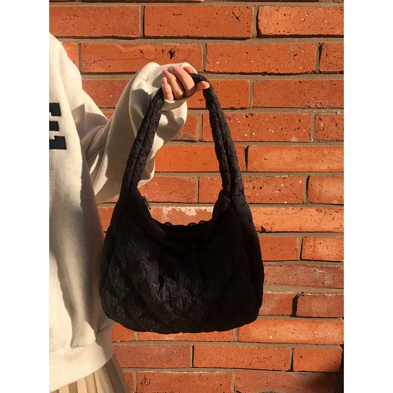 Ovuni - Quilted Hobo Bag - Image 9