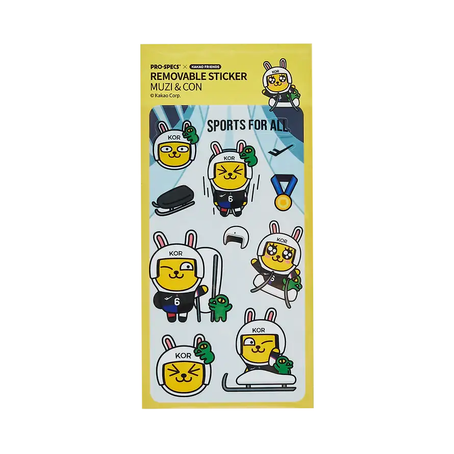 PRO-SPECS x Kakao Friends - Muzi & Con Removable Sticker - Image 10