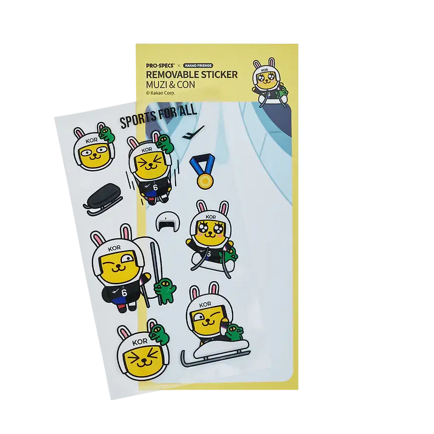 PRO-SPECS x Kakao Friends - Muzi & Con Removable Sticker - Image 3