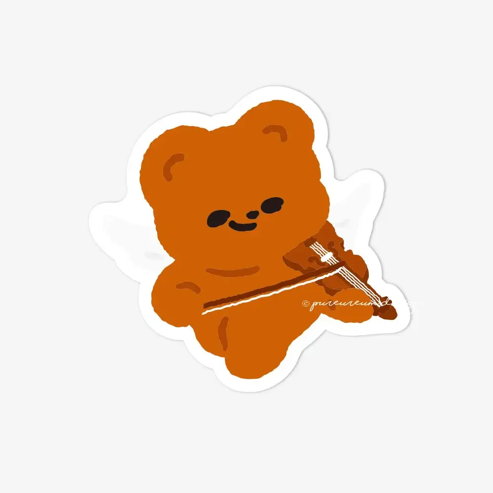 Pureureum Design - Cupid Bear Concert Engraving Sticker - Image 4
