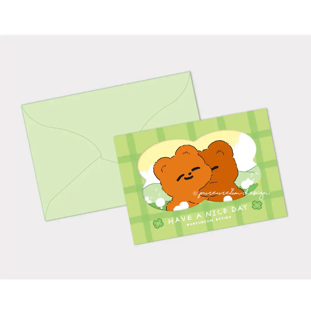 Pureureum Design - Cupid Bear Mini Folding Card ver.1-3 - Image 10