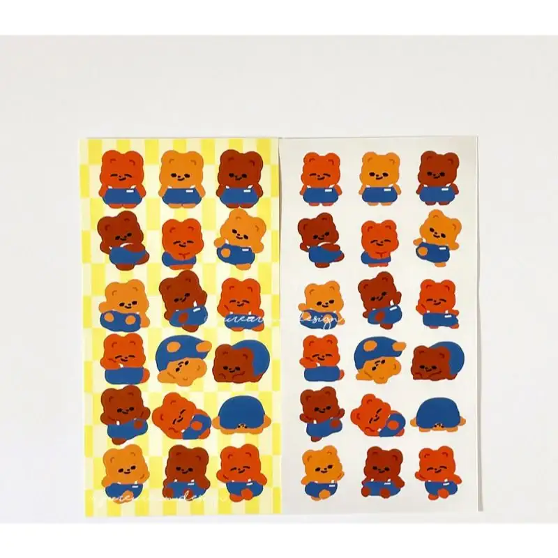 Pureureumdesign - Cupid Bear Overalls Sticker - Image 7