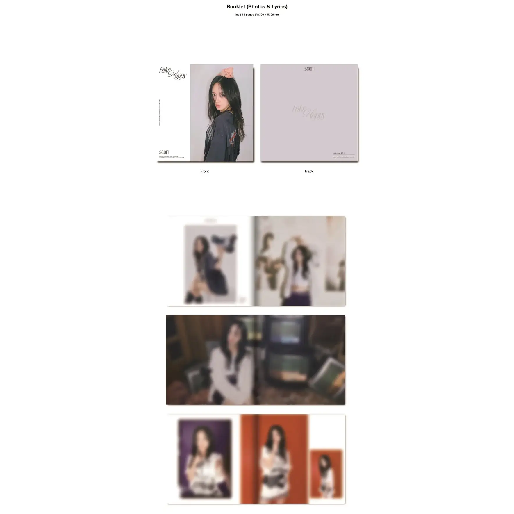 SEORI - Fake Happy : Album (LP) - Image 3