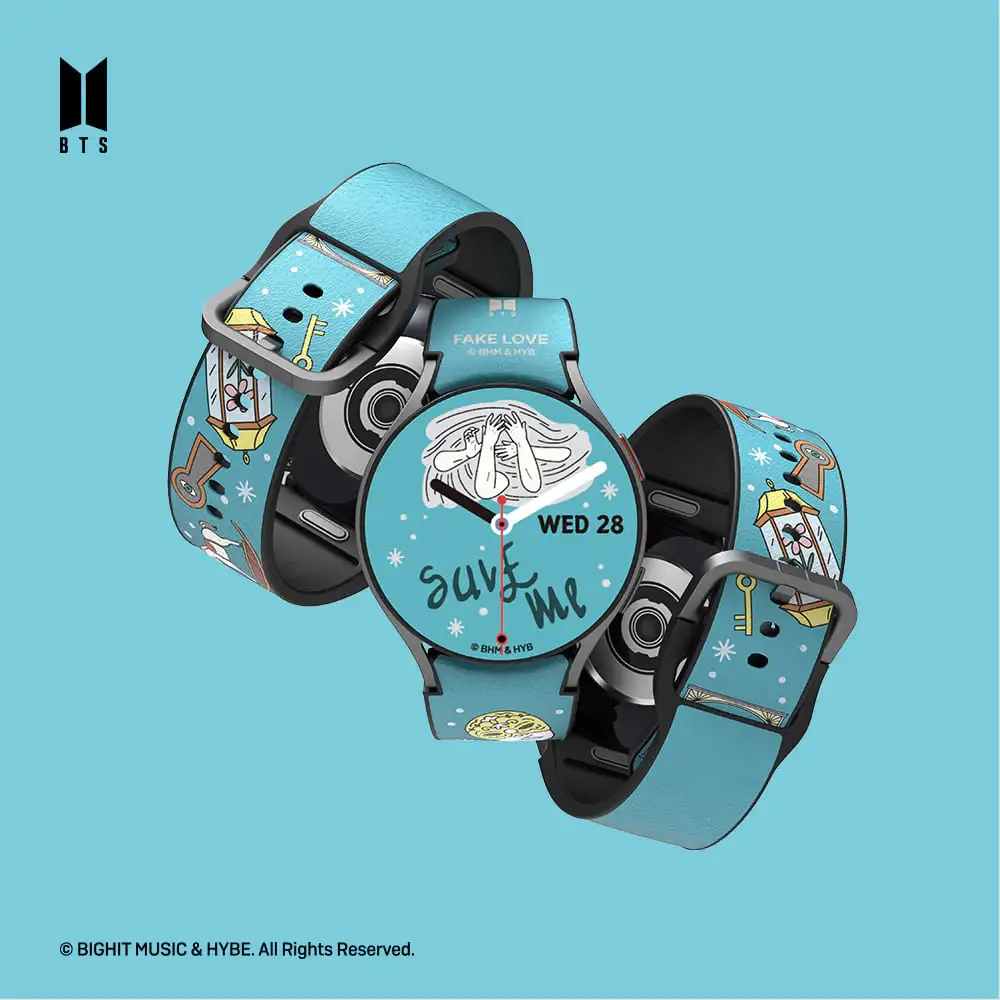 SLBS - BTS Fake Love Music Theme Hybrid Watch Strap (Galaxy Watch6) - Image 4