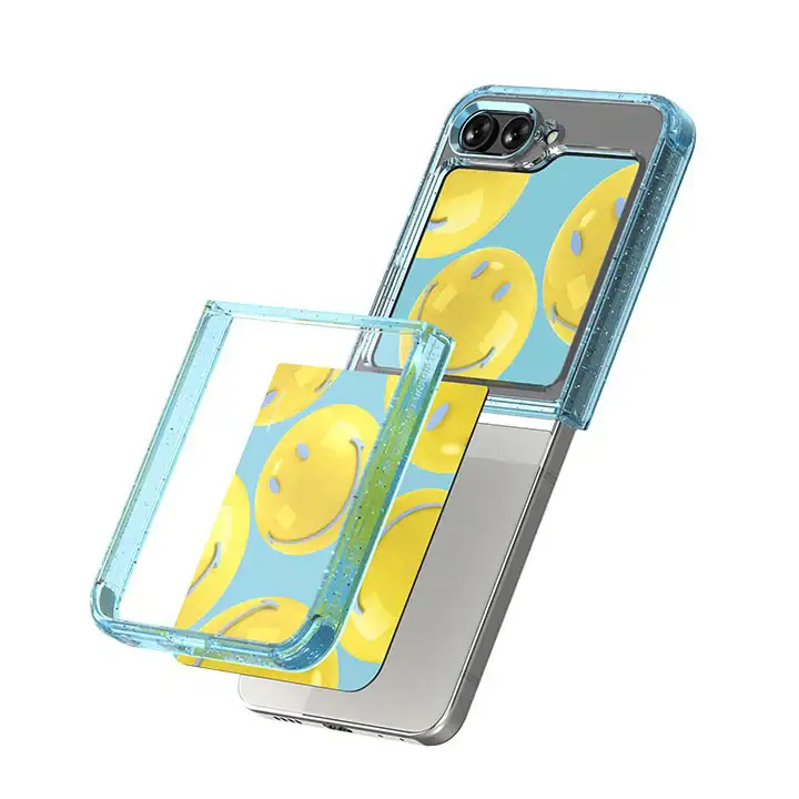 SLBS - Smiley Blue Balloon Suit Phone Case (Galaxy Z Flip5) - Image 2