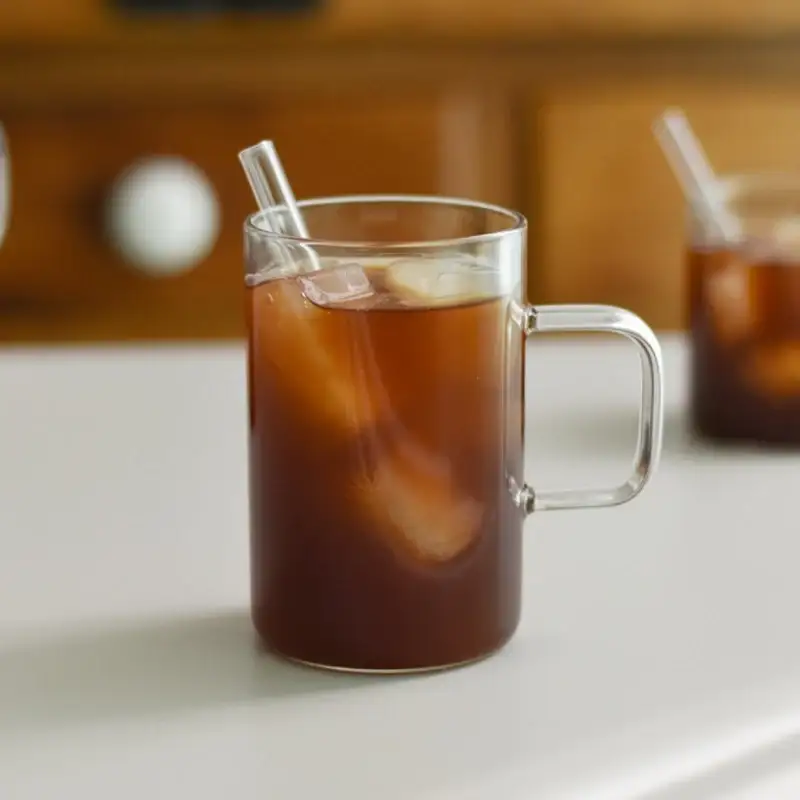 Somkist - Cafe Heat Resistant Glass Mug Cup - Image 3
