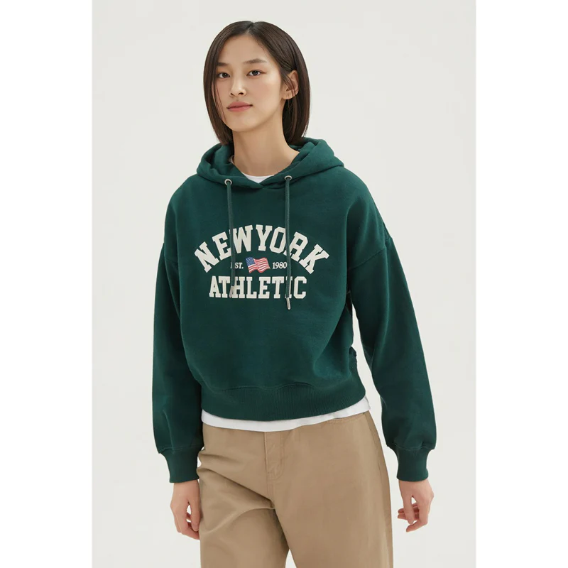 SPAO - NEWYORK Crop Hooded Pullover - Image 9
