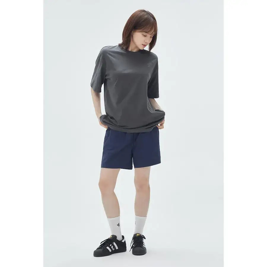 SPAO x Namgung Hyuk - Short Sleeve T-Shirt (CHARCOAL) - Image 3