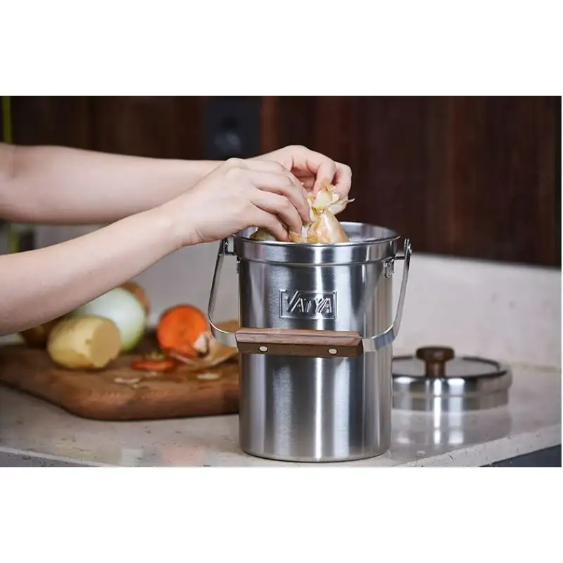 Today's House - Vatya Stainless Compost Pail - Image 3