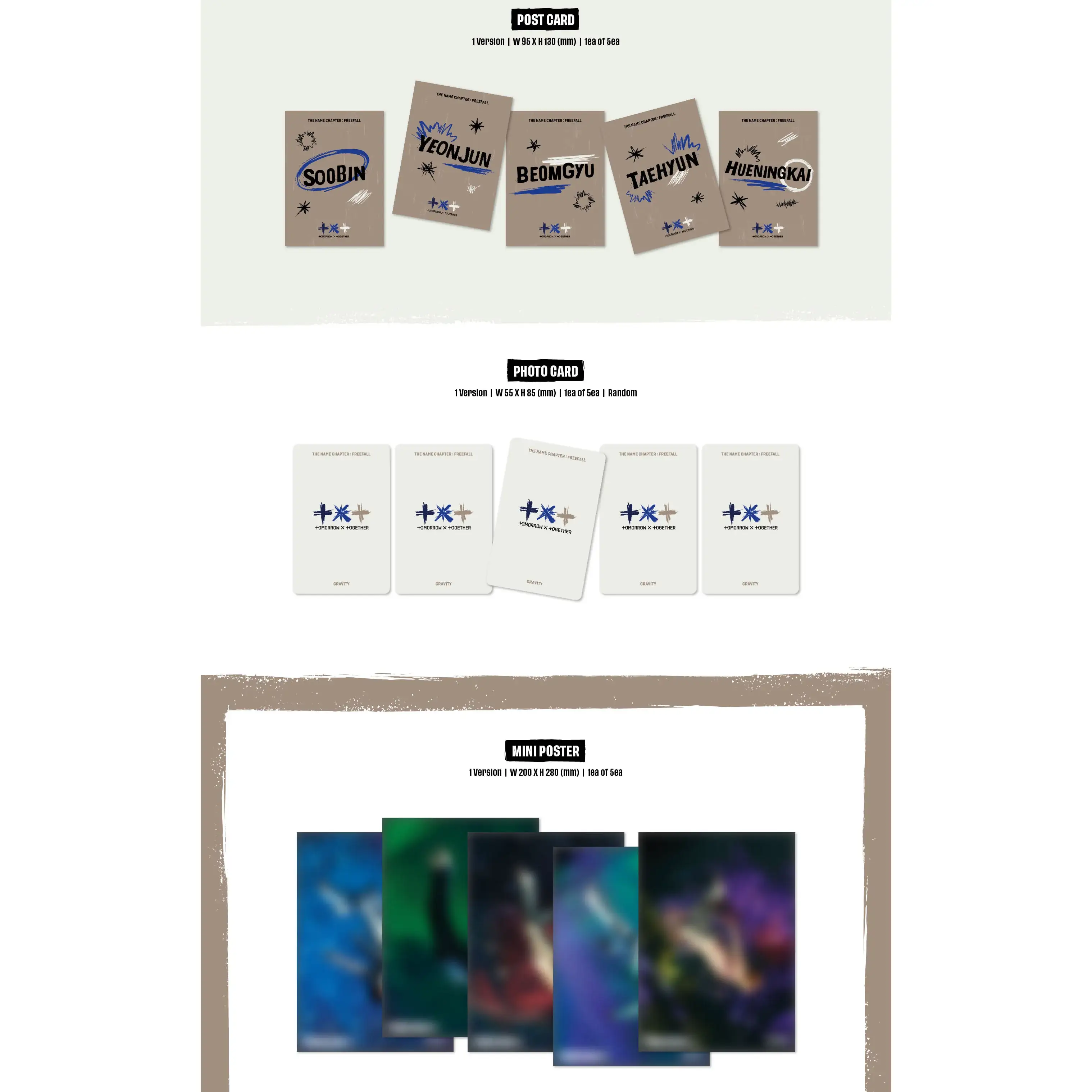 Tomorrow x Together (TXT) - The Name Chapter: Freefall : 3rd Full Album (Gravity Version) - Image 4