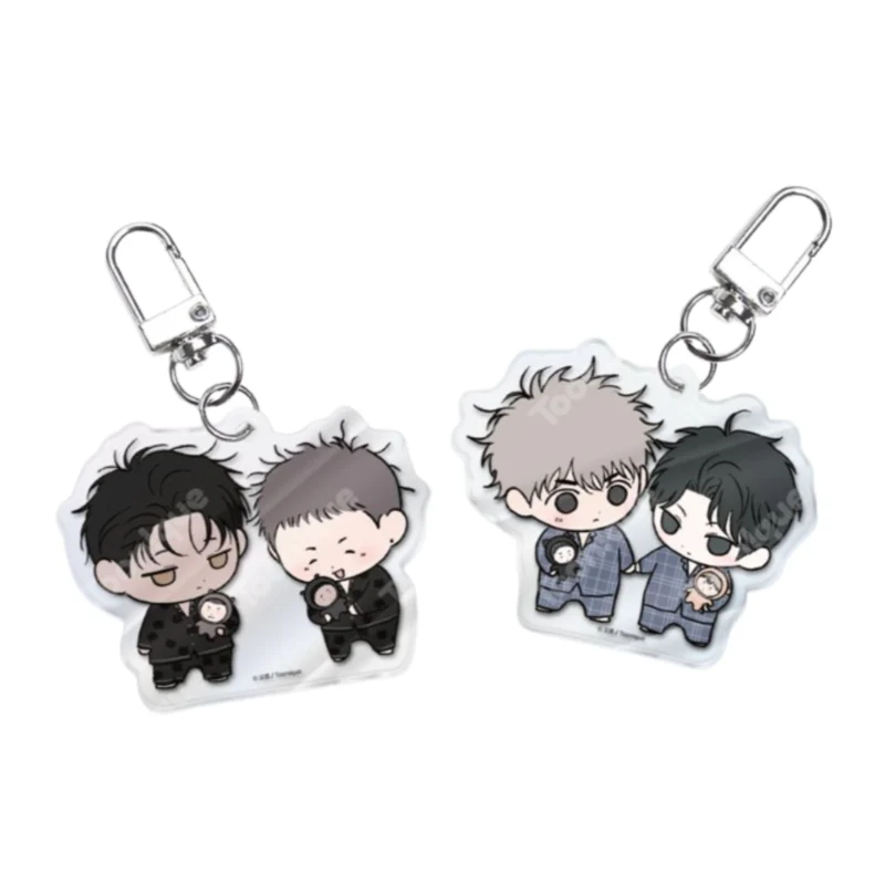 Toonique Cafe x Opposites Attract - SD Acrylic Keyring