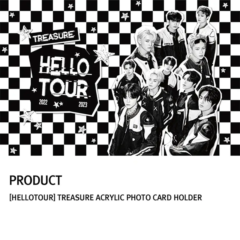 TREASURE - HELLO Tour - Acrylic Photo Card Holder - Image 2